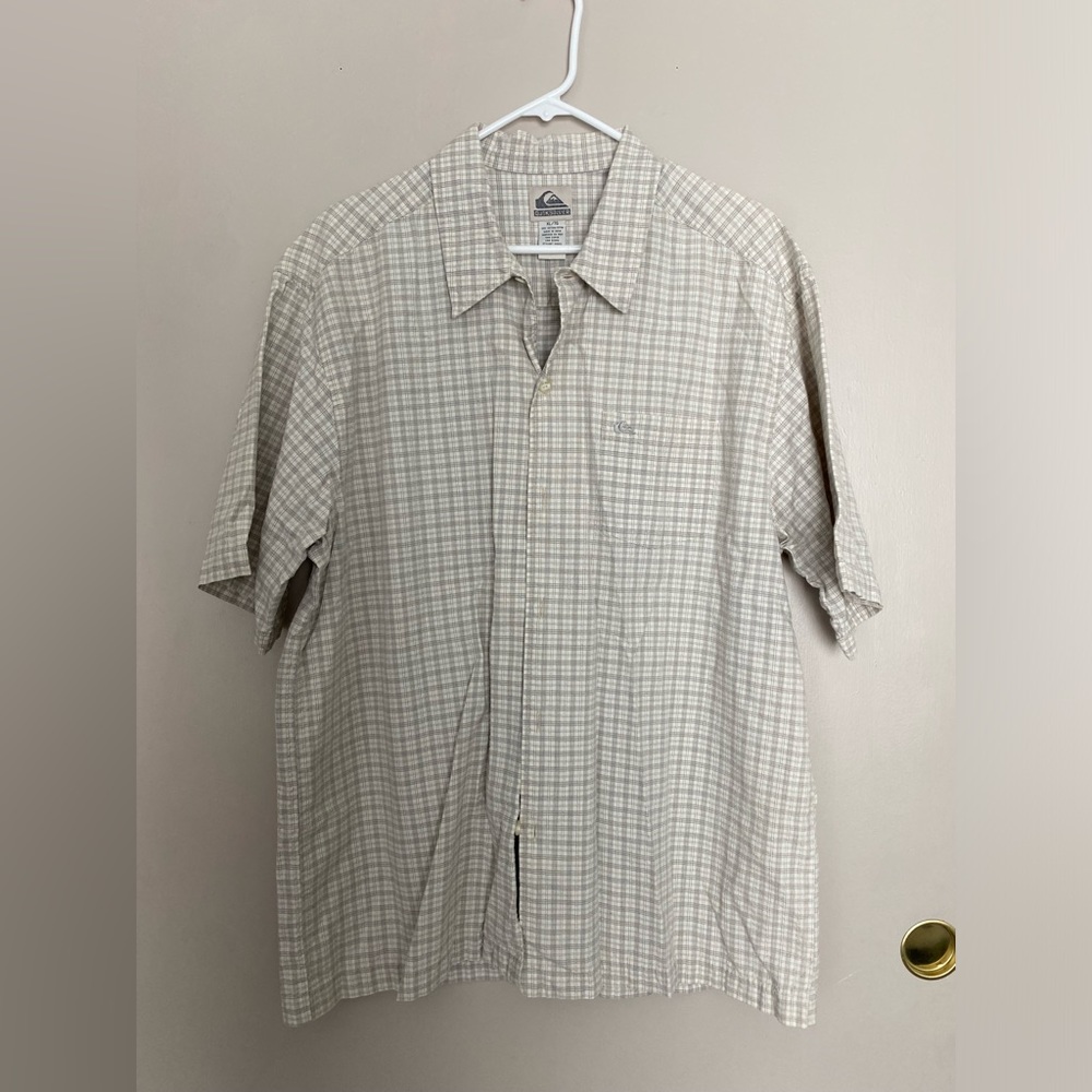 Quicksilver button up shirt, size XL